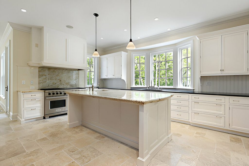 Kitchens Island Face Tiling